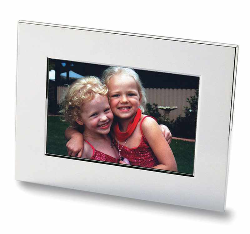 Nickel plated photo frame