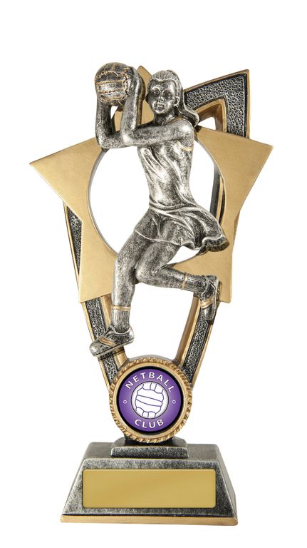 Ezi-Rez Netball Trophy with 25mm Centre