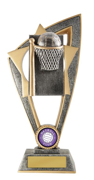 Ezi-Rez Netball Trophy with 25mm Centre