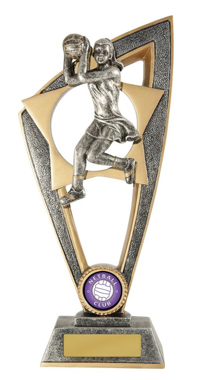 Ezi-Rez Netball Trophy with 25mm Centre