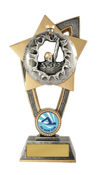 Swimming Trophy with 25mm Centre
