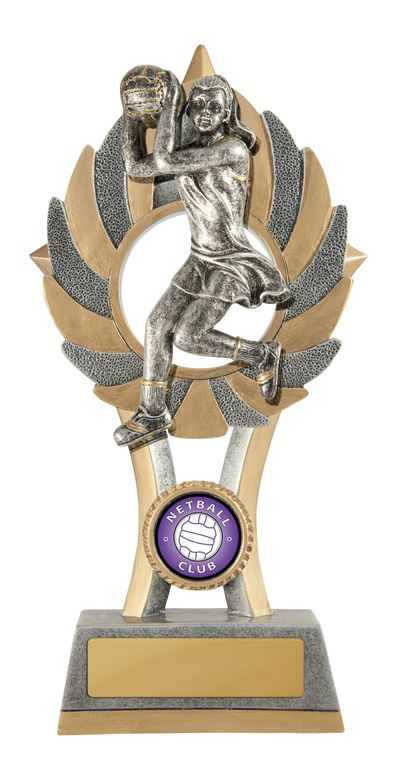 Ezi-Rez Netball Trophy with 25mm Centre