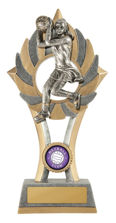 Ezi-Rez Netball Trophy with 25mm Centre