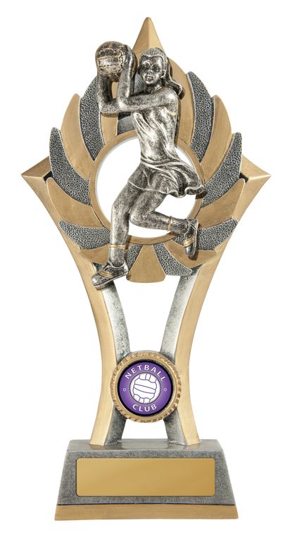 Ezi-Rez Netball Trophy with 25mm Centre