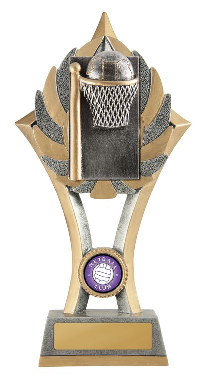 Ezi-Rez Netball Trophy with 25mm Centre