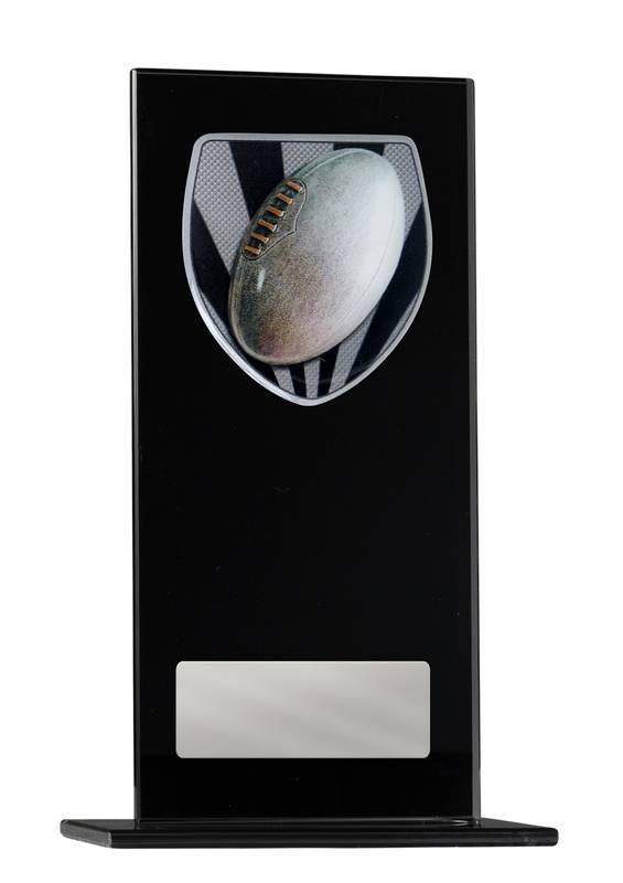 Aussie Rules Glass Trophy 180mm