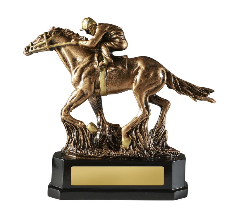 Horse with Jockey Trophy 170mm